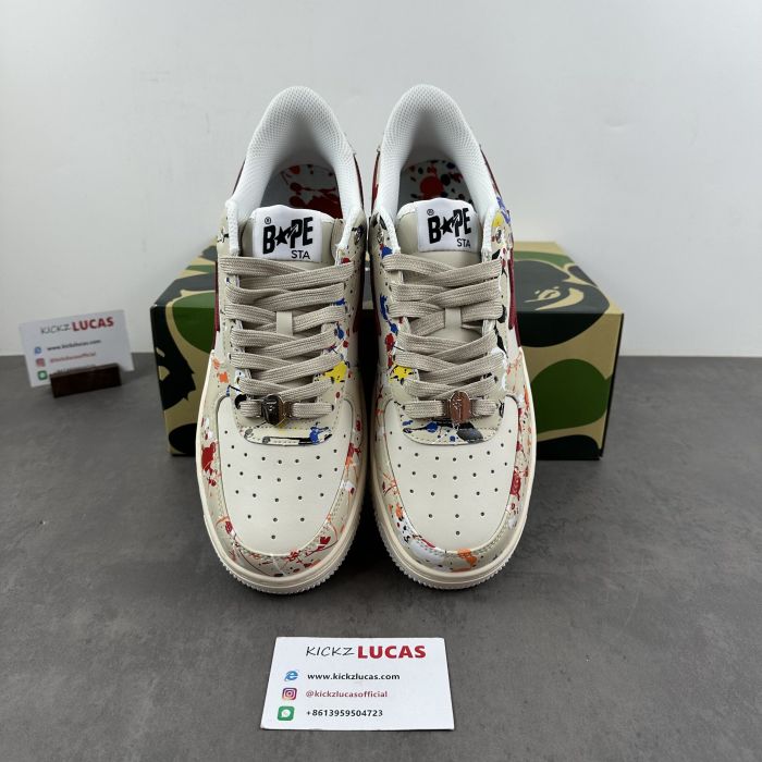 A Bathing Ape Bape Sta Paint Beige  001FW12010091