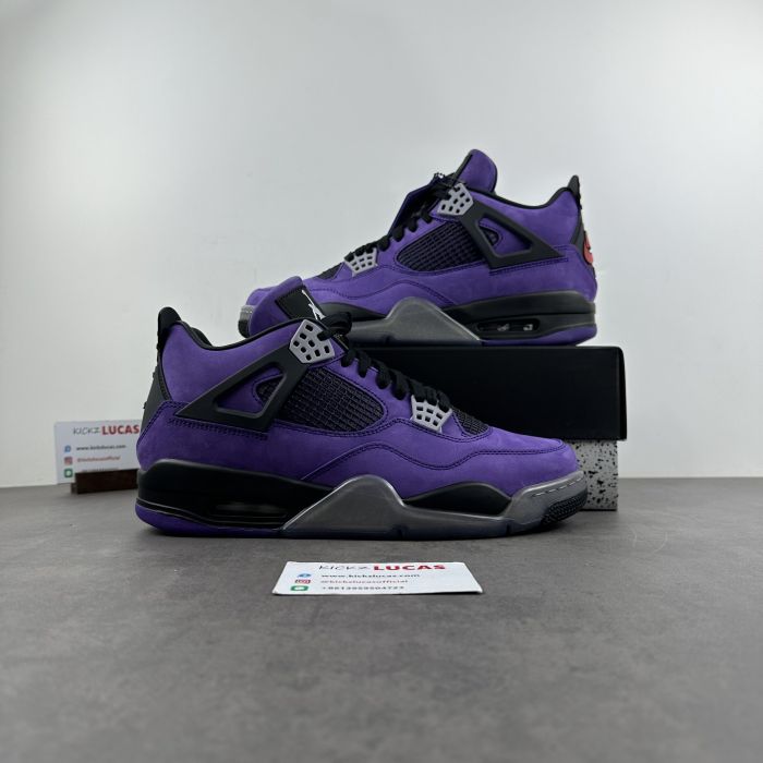 Air Jordan 4 Retro Travis Scott Purple (Friends and Family) 766296 LN4