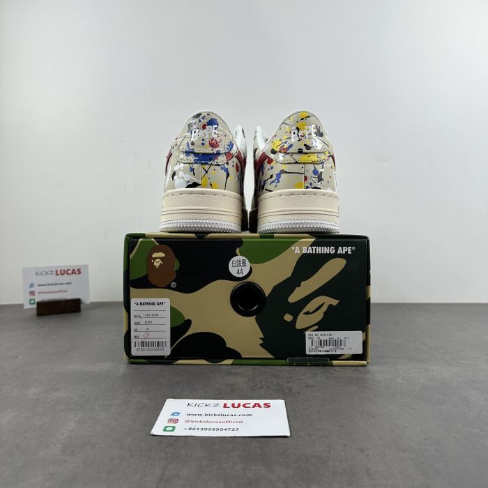A Bathing Ape Bape Sta Paint Beige  001FW12010091
