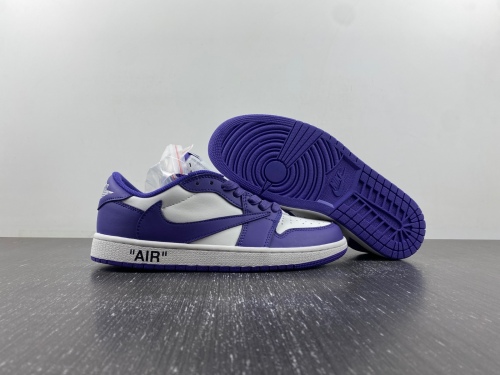 OFF-WHITE x Travis Scott x Air Jordan 1 Purple DM7890-386