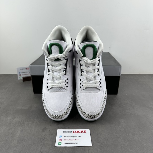 Air Jordan 3 Retro Oregon Ducks Pit Crew White  HO11-MNJDL-594282233