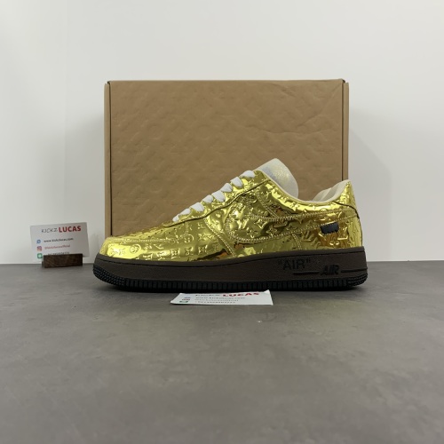 L*V x Air Force 1 Low By Virgil Abloh Metallic Gold