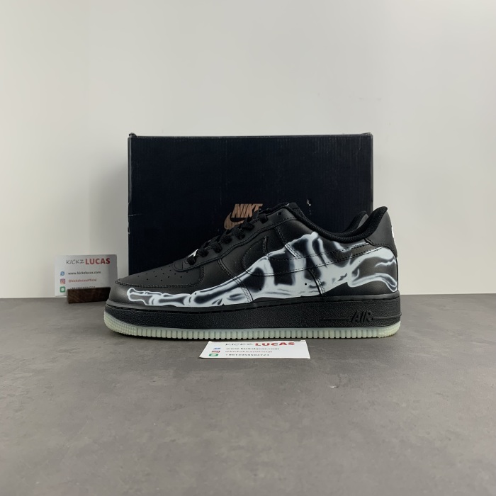 Air Force 1 Low Black Skeleton Halloween  BQ7541-001