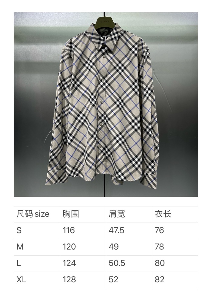 B*URBERRY  shirt Top Quality D17 20240518-1