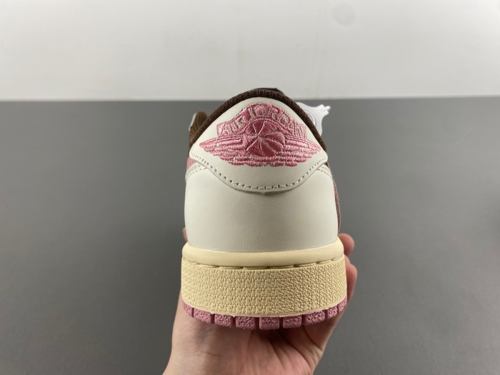 Air Jordan 1 Travis Scott Coffee Pink DZ4137 -206