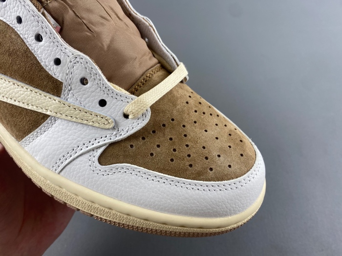 Air Jordan 1 Travis Scott White khaki DM7866-106