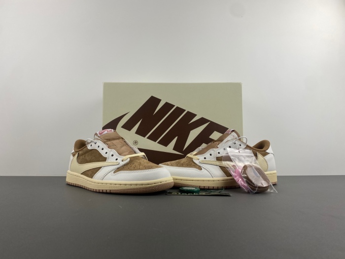 Air Jordan 1 Travis Scott White khaki DM7866-106