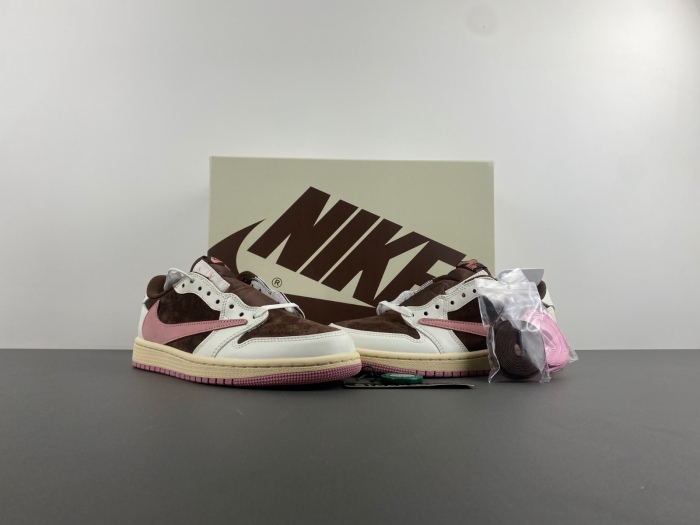 Air Jordan 1 Travis Scott Coffee Pink DZ4137 -206