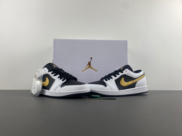 Air Jordan 1 Low White Gold Swoosh CZ0775-133
