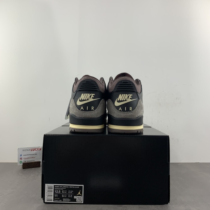 Air Jordan 3 Retro OG SP A Ma Maniére Black Violet Ore  FZ4811-001