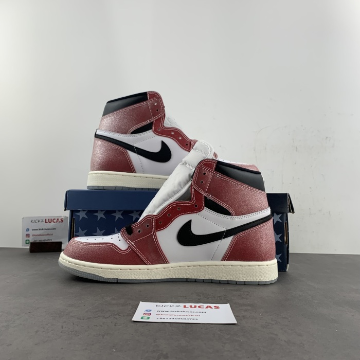 Air Jordan 1 Retro High Trophy Room Chicago  (W/ Blue Laces) DA2728-100