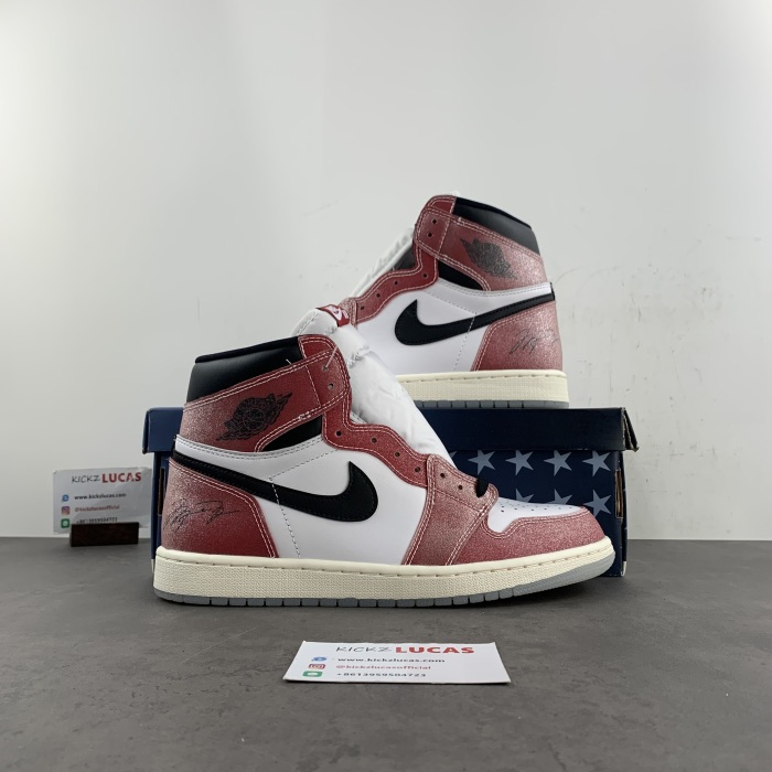 Air Jordan 1 Retro High Trophy Room Chicago  (W/ Blue Laces) DA2728-100