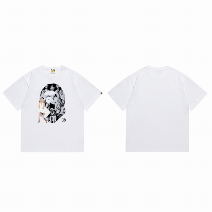 B*ape T-shirt Top Quality Qiqi 20240718-137