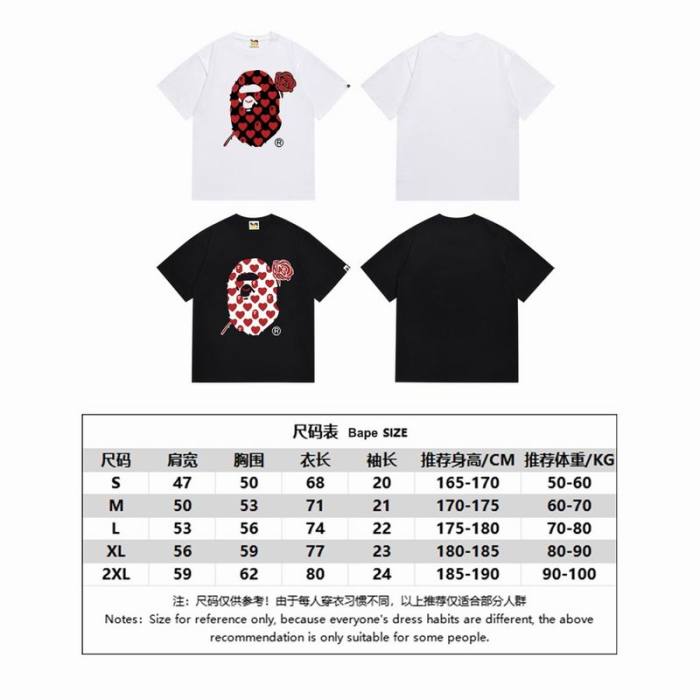 B*ape T-shirt Top Quality Qiqi 20240719-24