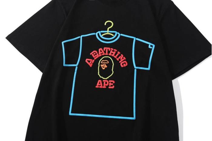 B*ape T-shirt Top Quality Qiqi 20240720-36