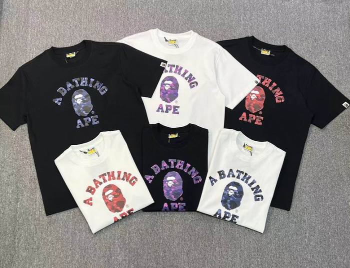 B*ape T-shirt Top Quality Qiqi 20240720-23