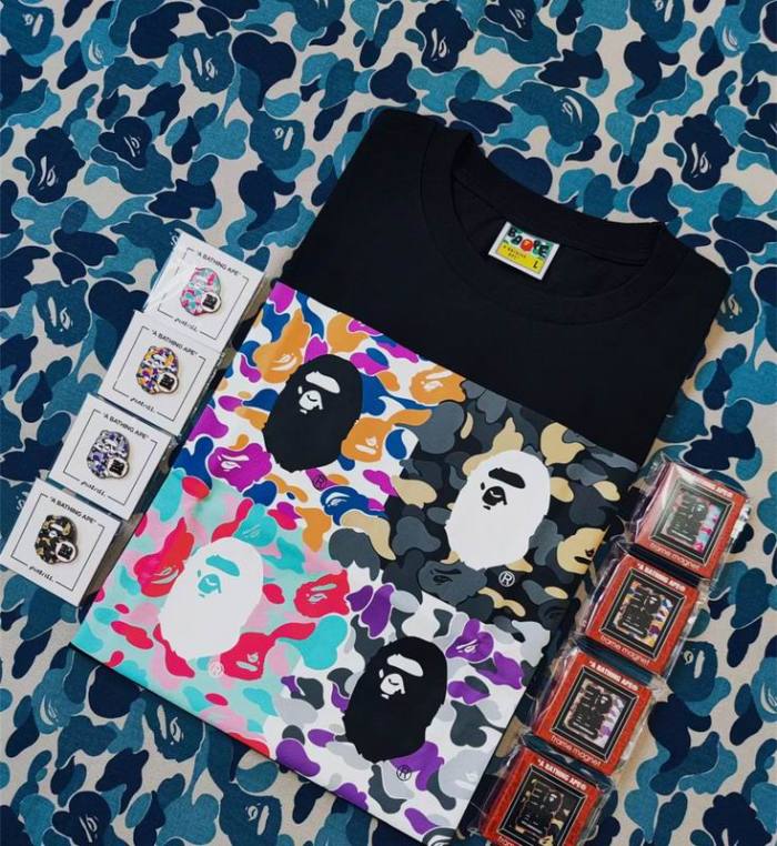 B*ape T-shirt Top Quality Qiqi 20240720-22