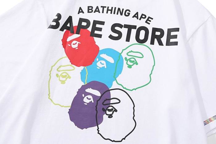 B*ape T-shirt Top Quality Qiqi 20240720-35