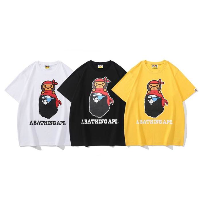 B*ape T-shirt Top Quality Qiqi 20240720-37
