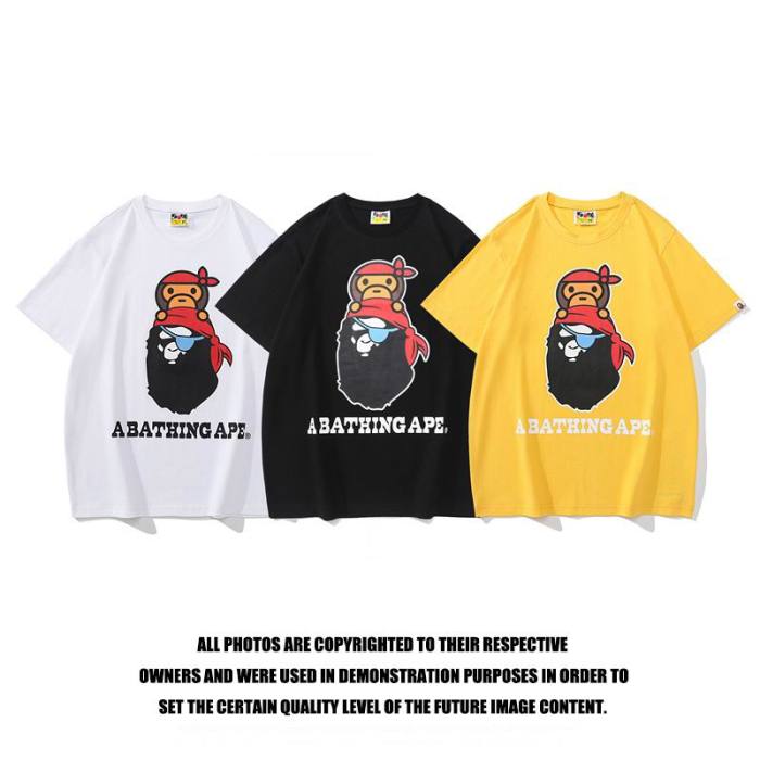 B*ape T-shirt Top Quality Qiqi 20240720-37