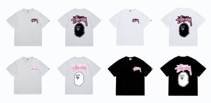 B*ape T-shirt Top Quality Qiqi 20240718-119