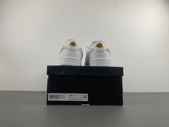 Air Jordan 1 Low Method of Make Sail Metallic Gold  FN5032-100