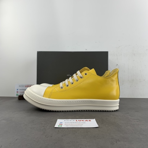 Men Women R*ick O*wens LOW Leather Top Sneaker CP 20240516-1