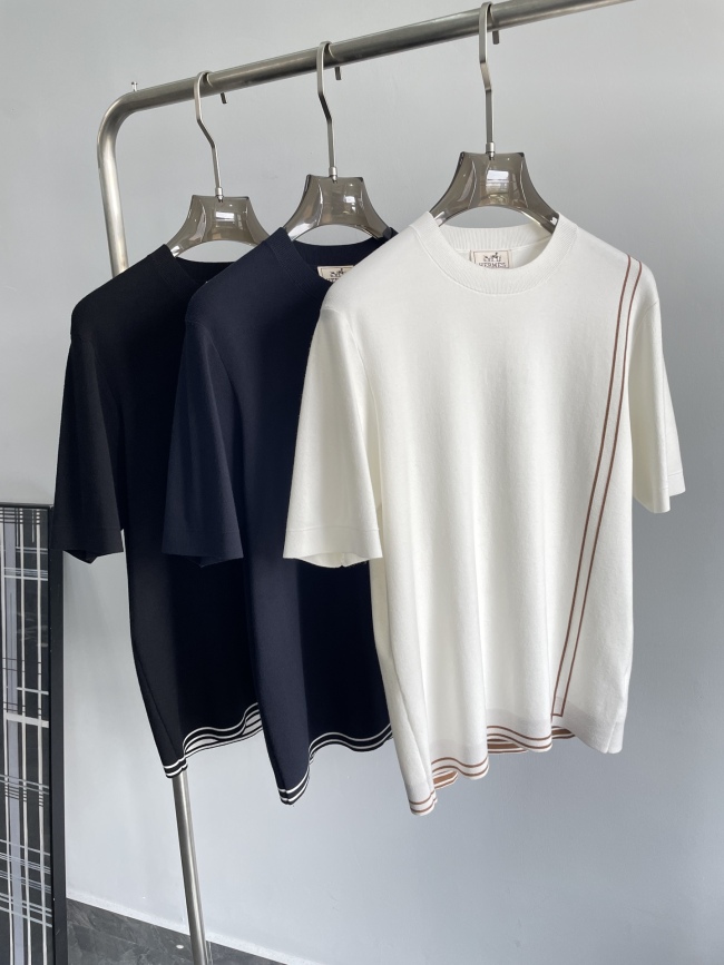 H*ermes T-shirt Top Quality D17 20240819-4