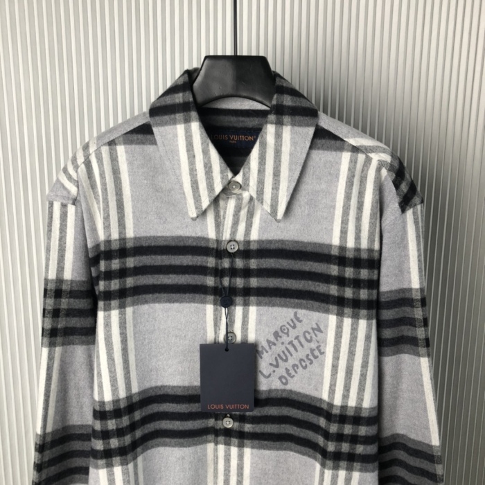 L*ouis V*uitton  shirt Top Quality D17 20240821-67