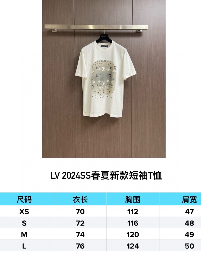 L*ouis V*uitton  T-shirt Top Quality D17 20240821-2