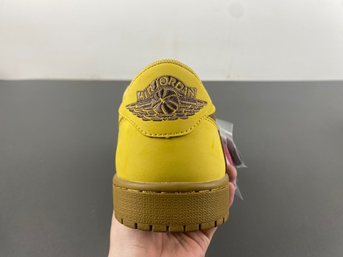 Air Jordan 1 Low Travis Scott khaki Yellow DM7866-665