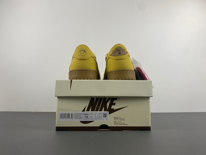 Air Jordan 1 Low Travis Scott khaki Yellow DM7866-665