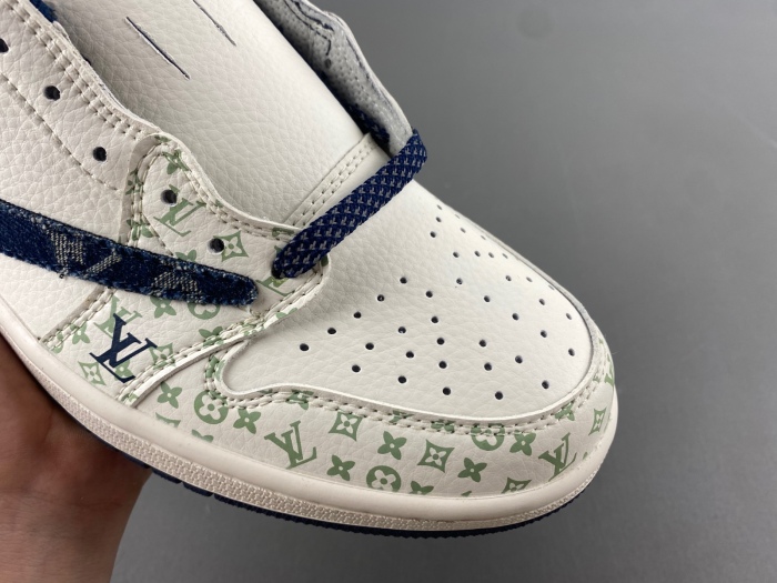 Air Jordan 1 Low Travis Scott L*V White Blue SJ2968-004