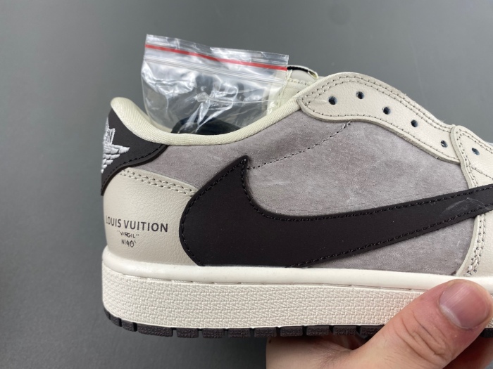 Air Jordan 1 Low Travis Scott L*V White Grey LX1988-100
