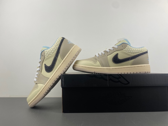Air Jordan 1 Low SE Sanddrift Glacier Blue  HQ3440-101