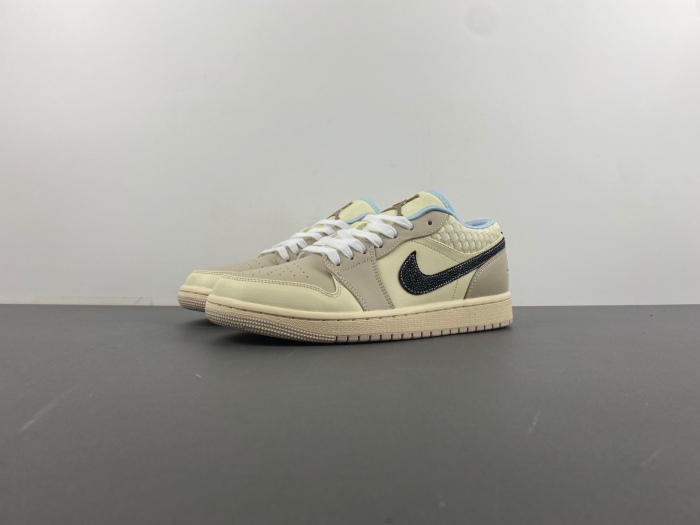 Air Jordan 1 Low SE Sanddrift Glacier Blue  HQ3440-101