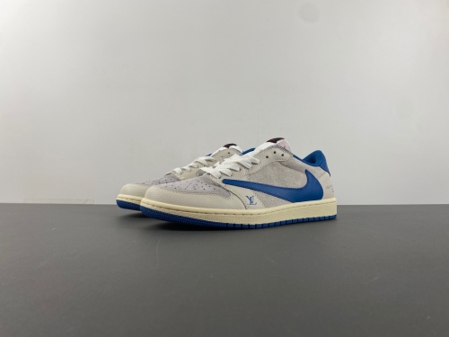 Air Jordan 1 Low Travis Scott L*V Blue Grey LX1988-033