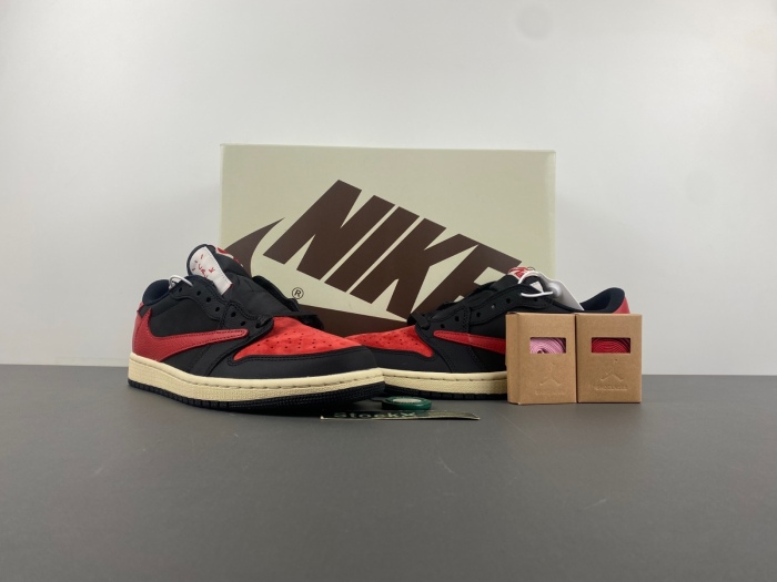 Air Jordan 1 Low Travis Scott Black Red DM7866-061
