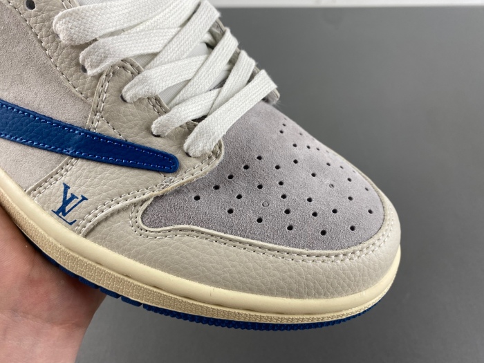Air Jordan 1 Low Travis Scott L*V Blue Grey LX1988-033