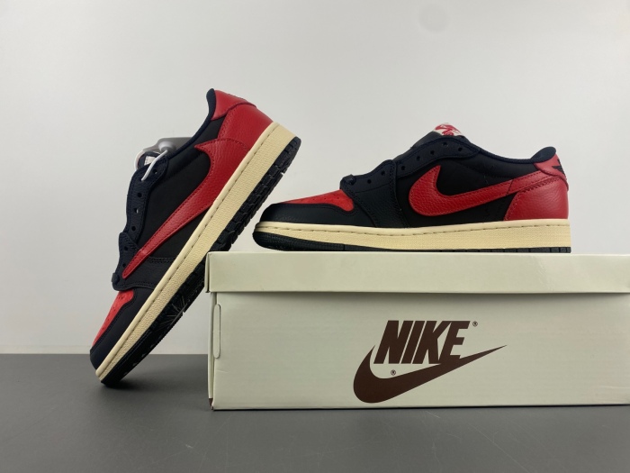 Air Jordan 1 Low Travis Scott Black Red DM7866-061