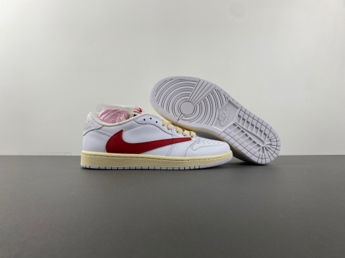 Air Jordan 1 Low Travis Scott Red Swoosh CQ4277-113