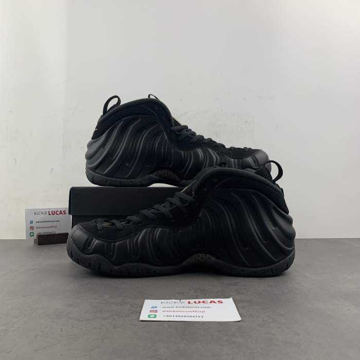 Air Foamposite Pro Black Metallic Gold  624041-009