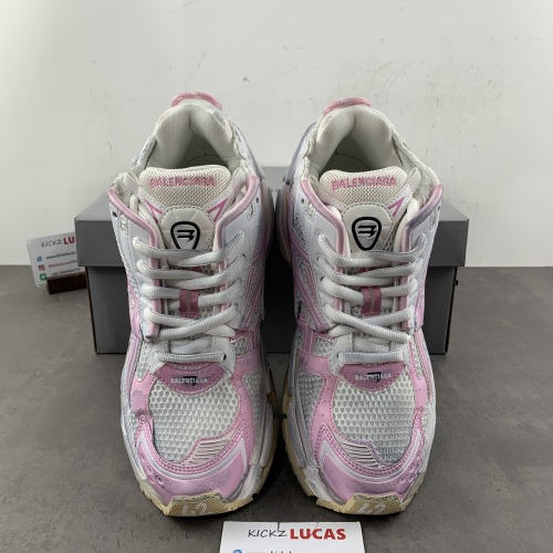 Men Women B*lenciaga Runner Pink White MK220927-3