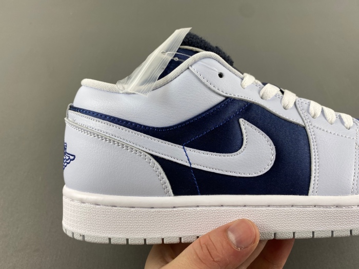 Air Jordan 1 Low SE Football Grey White Gym Red Midnight Navy FZ8778-044