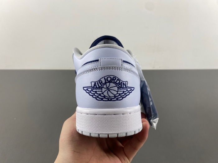 Air Jordan 1 Low SE Football Grey White Gym Red Midnight Navy FZ8778-044