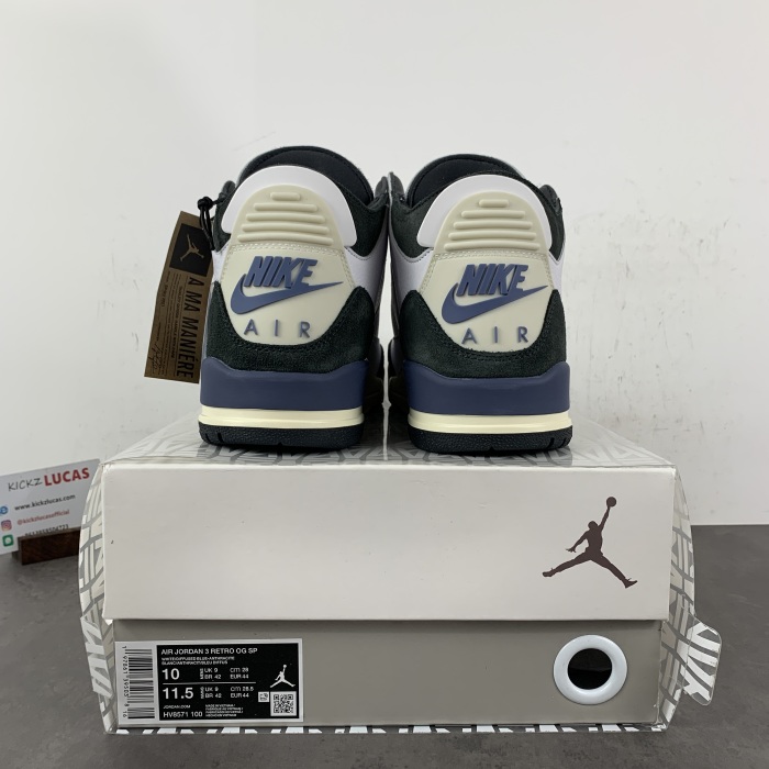 Air Jordan 3 Retro OG SP A Ma Maniére Diffused Blue  HV8571-100