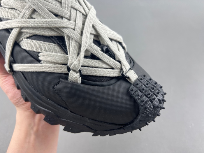 R*ick O*wens x M*oncler Trailgrip Megalace Black