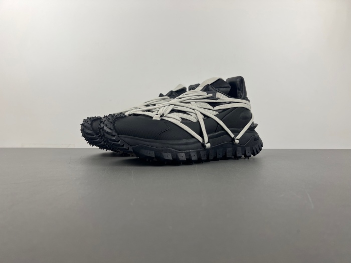 R*ick O*wens x M*oncler Trailgrip Megalace Black