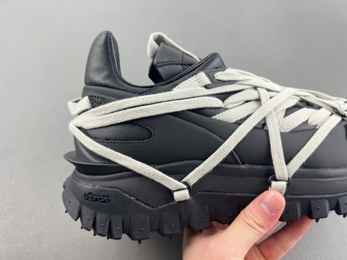 R*ick O*wens x M*oncler Trailgrip Megalace Black