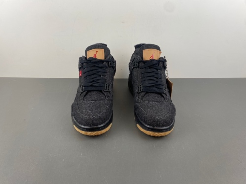 Air Jordan 4 Retro Levi's Black  AO2571 001